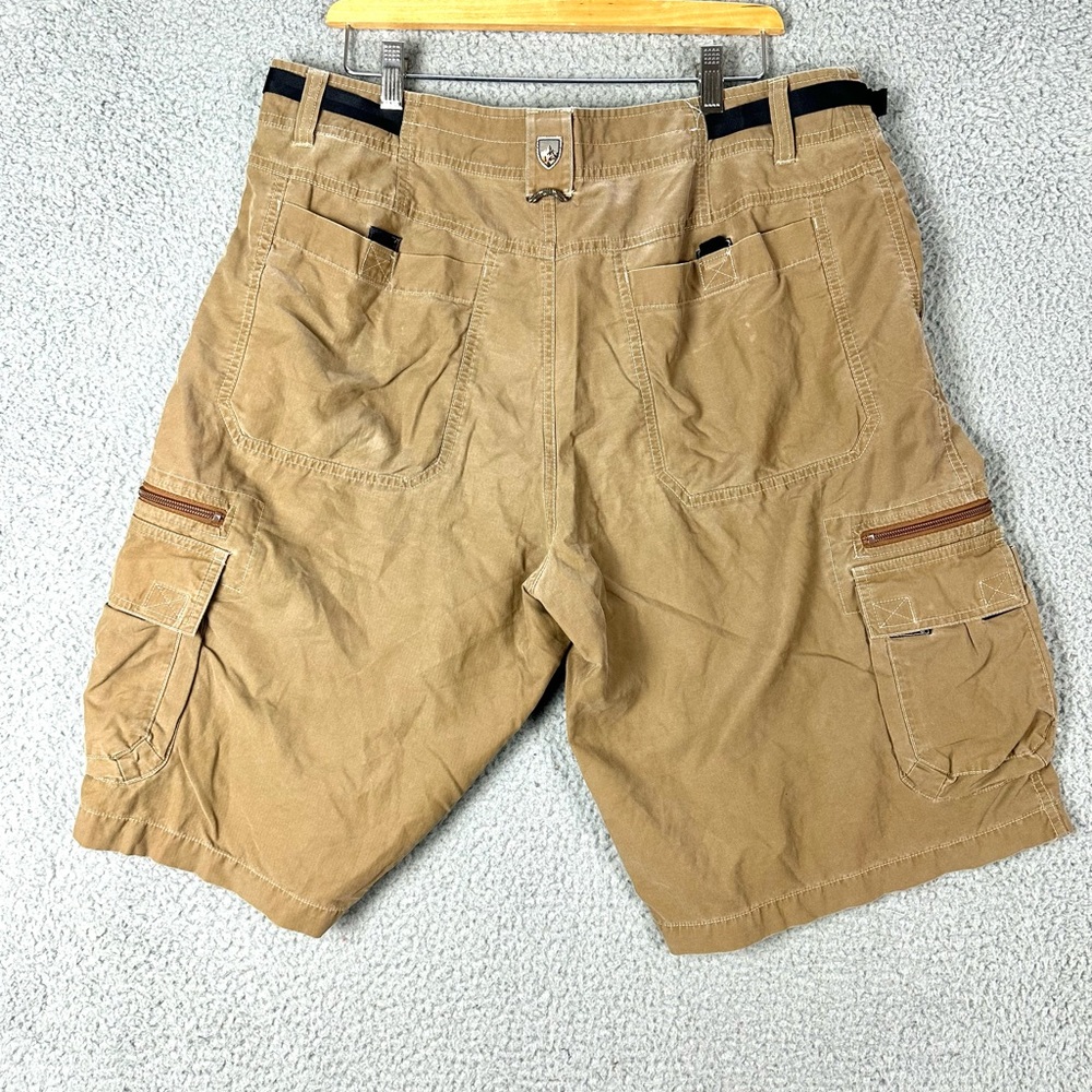 Kuhl Cotton Nylon Blend Outdoors Hiking 12" Inseam Utility Cargo Shorts Men's XL - Picture 2 of 7